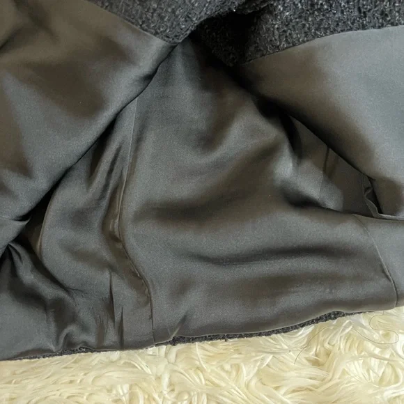 Mango Black Tweed Blazer and Skirt Set with Gold Buttons - Picture 5 of 8